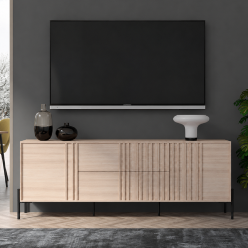 MESA TELEVISÓN de 180 MOD. OAKU ROBLE