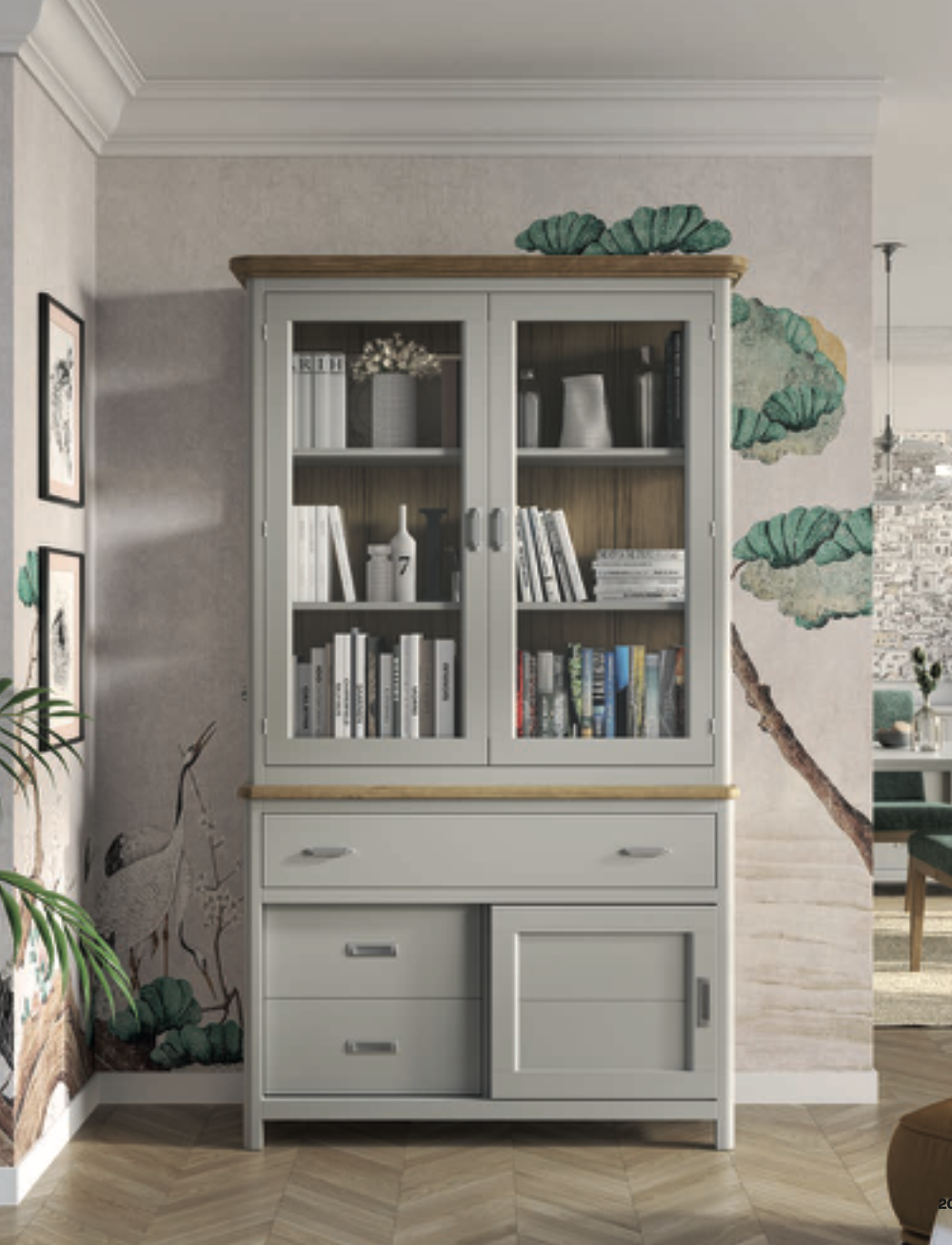 VITRINA 2 PUERTAS MOD.CERDEÑA