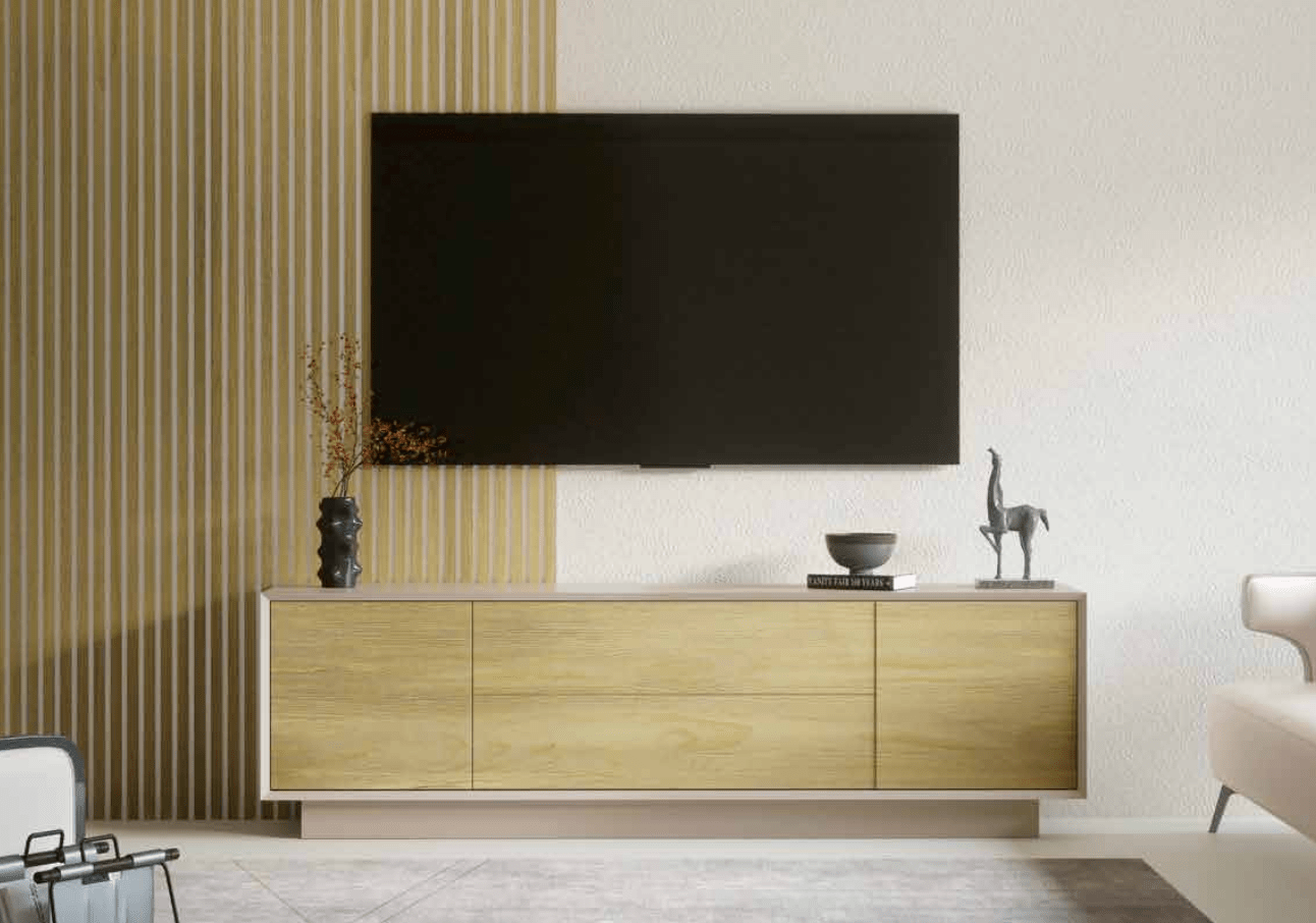 MESA TV. MOD.URBAN 1 PUERTA / 2 CAJONES / 1 PUERTA