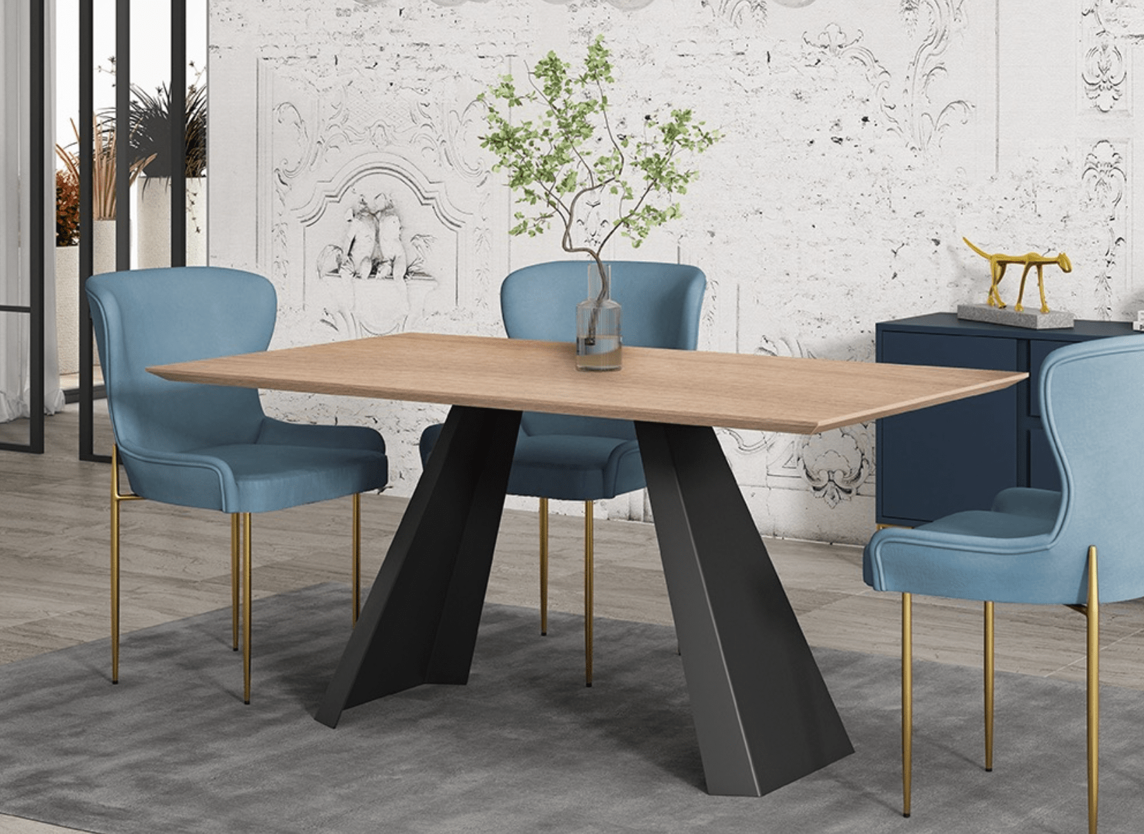 MESA COMEDOR MOD.WABI ROBLE