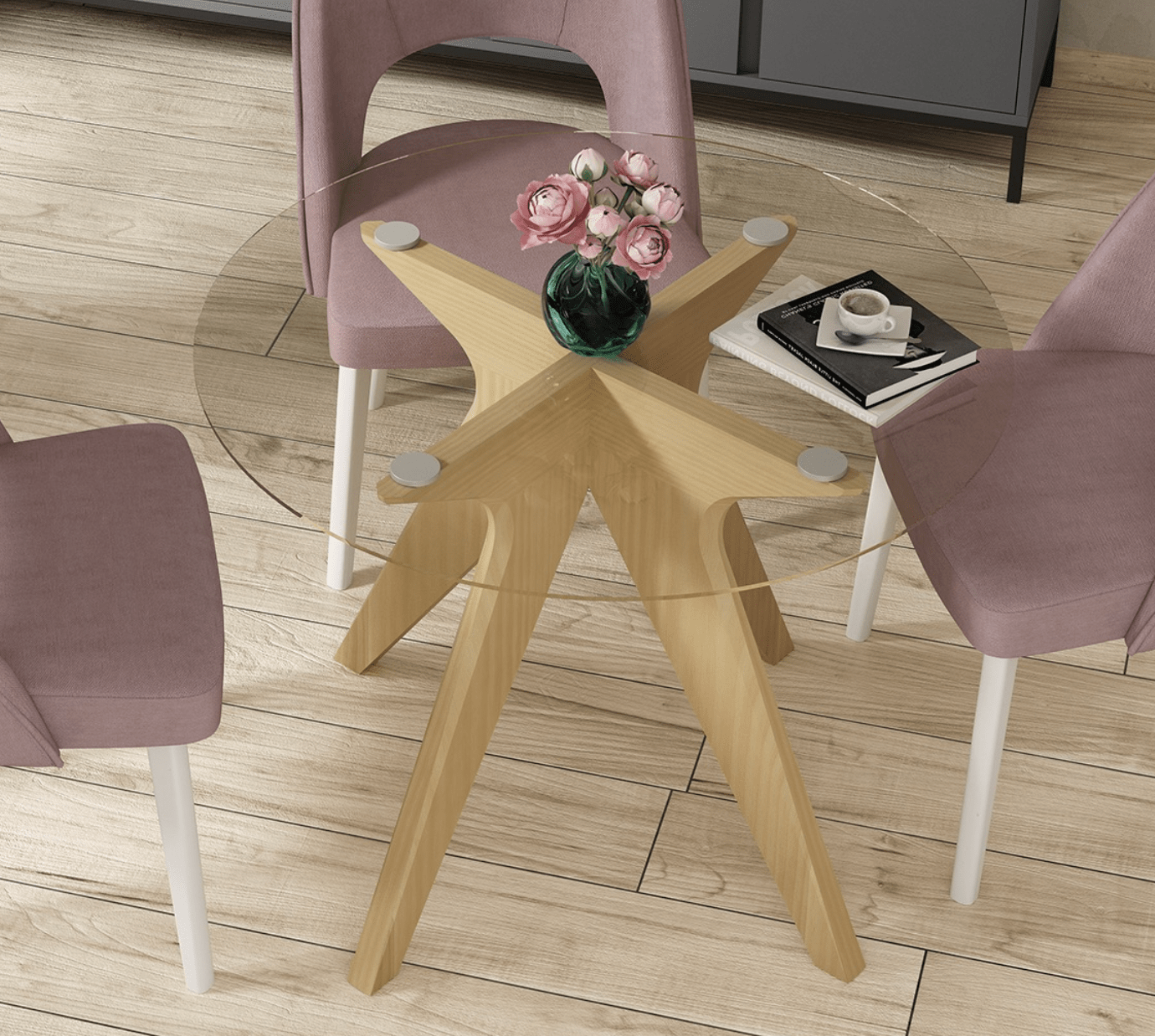 MESA COMEDOR MOD.ODÍN CRISTAL