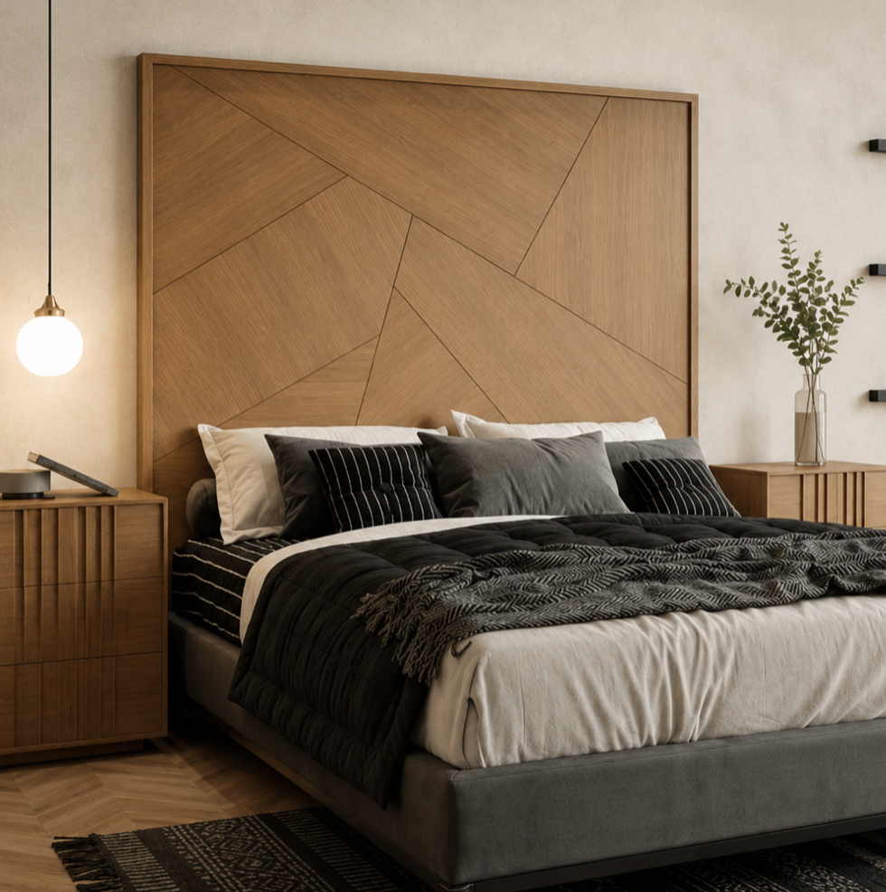 CABECERO MOD. OAKU TRAPECIOS (roble)