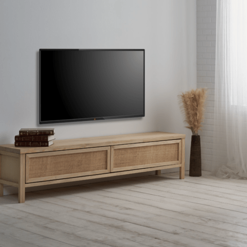 MESA TV. MOD. BARI 2 CAJONES - MESA TV 180X42X40 CM.