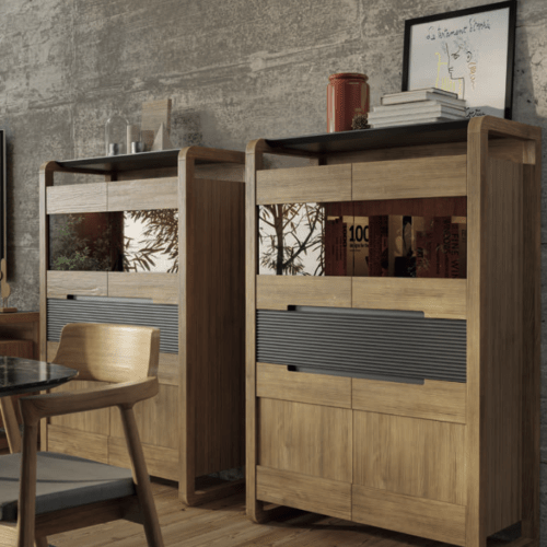 VAJILLERO-VITRINA BAJA MOD. BERNA