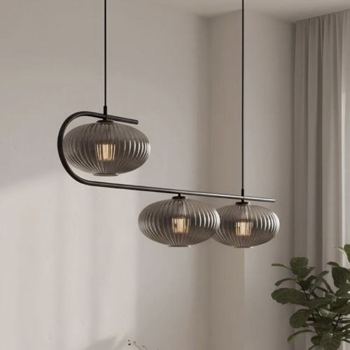 LAMPARA TECHO MOD. 6138-23-1 NEGRO