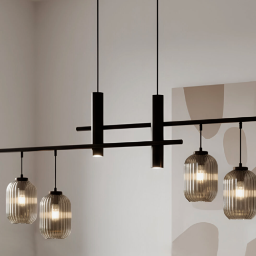 LAMPARA TECHO MOD.6136-21-1 NEGRO